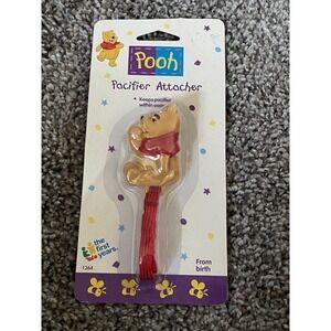 New Vintage First Years Disney Winnie The Pooh Baby Pacifier Attacher 1998